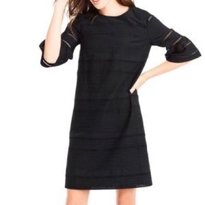 J.Crew Eyelet Flutter Sleeve Cotton Shift Dress